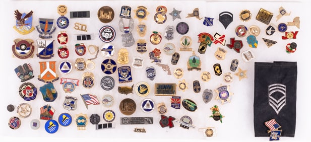100 COMMEMORATIVE POLICE PINS
