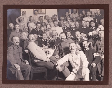 WWI GERMAN SOLDIERS IN BELGIUM PHOTO ALBUM