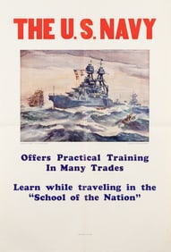 U.S. NAVY RECRUITMENT POSTER - ARTHUR BEAUMONT