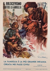 ITALIAN ANTI-BOLSHEVIK PROPAGANDA POSTER