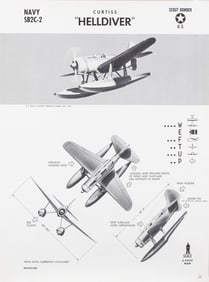 10 US NAVAL AVIATION AMERICAN PLANE RECOGNITION POSTERS