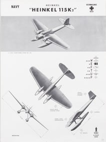 10 US NAVAL AVIATION AXIS POWER PLANE RECOGNITION POSTERS