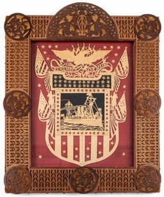 REMEMBER THE MAINE WOOD FRETWORK ART