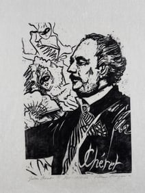 4 WOODCUT ENGRAVINGS OF PROMINENT FIGURES [WILLIAM MORGAN]