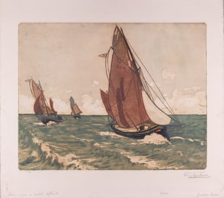 GRANDES LARGUES LITHOGRAPH V. DUBUC