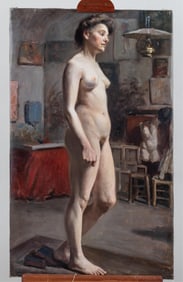 OIL PAINTING OF A NUDE WOMAN