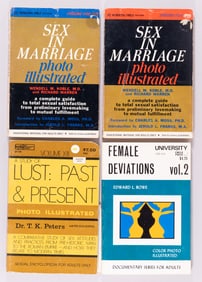 FOUR 1970 ILLUSTRATED ADULT SEX ED BOOKS