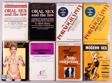 8 VINTAGE ILLUSTRATED ADULT X-RATED BOOKS