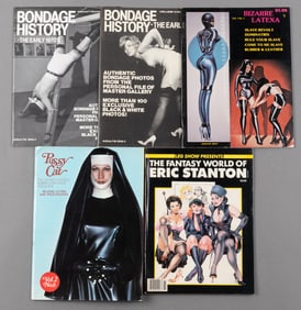 5 VINTAGE ADULT X-RATED FETISH BONDAGE MAGAZINES