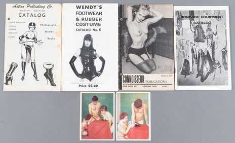 4 VINTAGE ADULT FETISH GEAR X-RATED CATALOGS