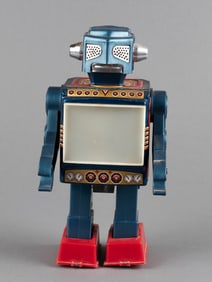 VINTAGE BATTERY OPERATED VIDEO ROBOT [HORIKAWA JAPAN]