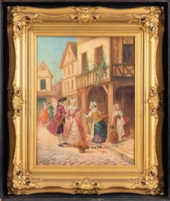 LARGE 18TH C. ROCOCO PAINTING BY BASTON