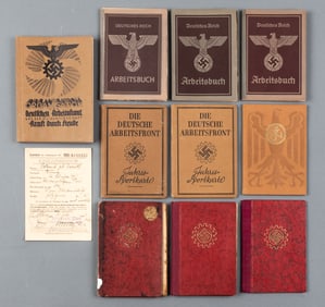 WWII GERMAN MEMBERSHIP AND WORK BOOKS
