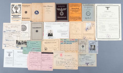 22 THIRD REICH DOCUMENTS AND BOOKLETS