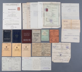 THIRD REICH OCCUPIED TERRITORY DOCUMENTS