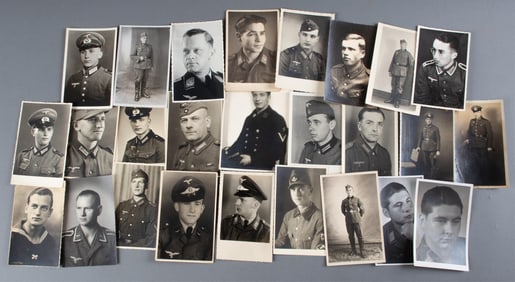 26 WWII GERMAN SOLDIER PORTRAITS