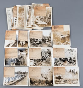 30 WWII AMERICAN PACIFIC THEATER PRESS PHOTOS