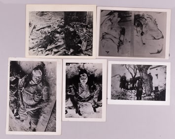 5 PHOTOGRAPHS OF NAZI ATROCITIES