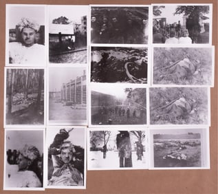 14 PHOTOGRAPHS OF HOLOCAUST NAZI ATROCITIES