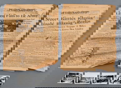 WWII STARS AND STRIPES HOLOCAUST NEWSPAPER