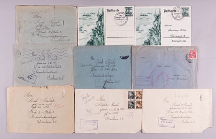 7 CONCENTRATION CAMP LETTER COVERS
