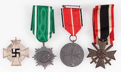 4 WWII GERMAN MEDALS