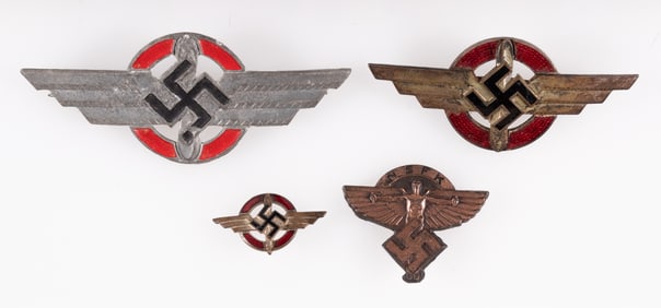 3 GERMAN THIRD REICH DLV AND FLIGHT BADGES