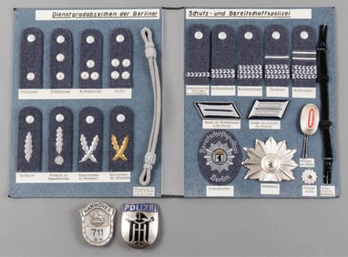 GERMAN POLICE INSIGNIA DISPLAY