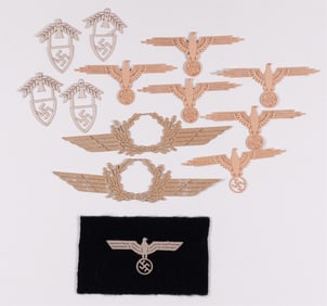 13 WWII GERMAN INSIGNIA EMBROIDERY TEMPLATES