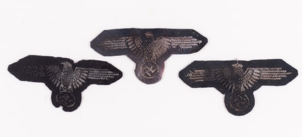 3 DUG WAFFEN-SS SLEEVE EAGLES