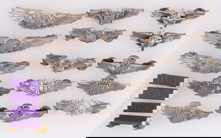 15 AMERICAN PILOT AND AIR CREW WINGS