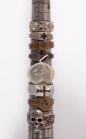 8 GERMAN MALTESE CROSS RINGS