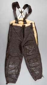 WWII USAAF LEATHER BOMBER PANTS ESTATE OF JOHNNY MCKEE