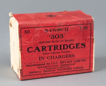 50 KYNCOCH .303 BRITISH MARK VII CARTRIDGES
