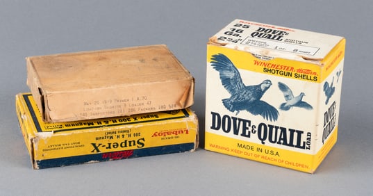 3 BOXES OF VINTAGE AMMO [16 G, 300 H&H, .30]