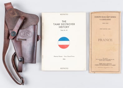 WWII US 1911 .45ACP HOLSTER AND PERSONAL ITEMS