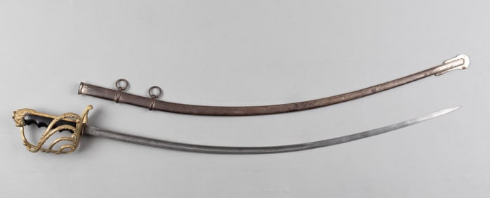 WWI ITALIAN BERSAGLIERI OFFICER SABER WITH SCABBARD