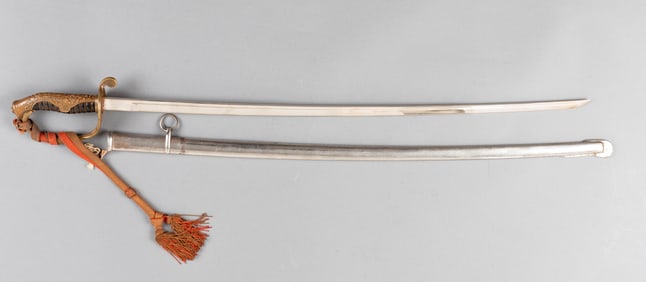 IMPERIAL JAPANESE TYPE 19 KYU-GUNTO OFFICERS SWORD