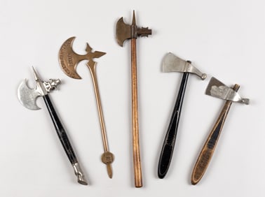 5x IMPROVED ORDER OF RED MEN FRATERNAL AXES