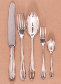 WWII NAZI JOACHIM VON RIBBENTROP FORMAL SILVERWARE SET - 5 PCS