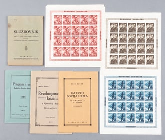 6 CROATIAN BOOKLETS AND STAMP SHEETS