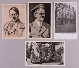 4 ADOLF HITLER POSTCARDS