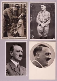 4 ADOLF HITLER POSTCARDS