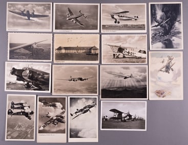 15 WWII GERMAN LUFTWAFFE POSTCARDS