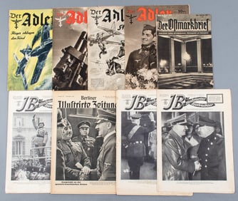 9 WWII GERMAN MAGAZINES