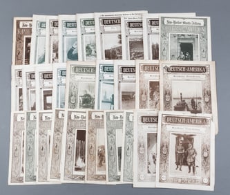 22 WWI GERMAN-AMERICAN MAGAZINES