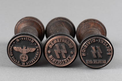 3 WAFFEN-SS HANDSTAMPS