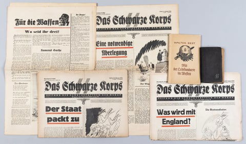 WAFFEN-SS POCKET CALENDAR - DAS SCHWARZE KORPS - WALTER BEST