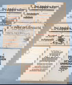 WAFFEN SS NEWSPAPERS AND EPHEMERA