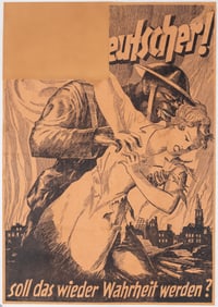 GERMAN 'SOLL DAS WIEDER WAHRHEIT WERDEN' PROPAGANDA POSTER